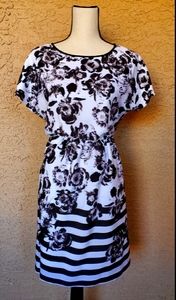Kensie XS Dress black and White